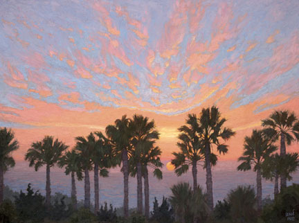 Malibu Winter Sunset, View from My Bedroom